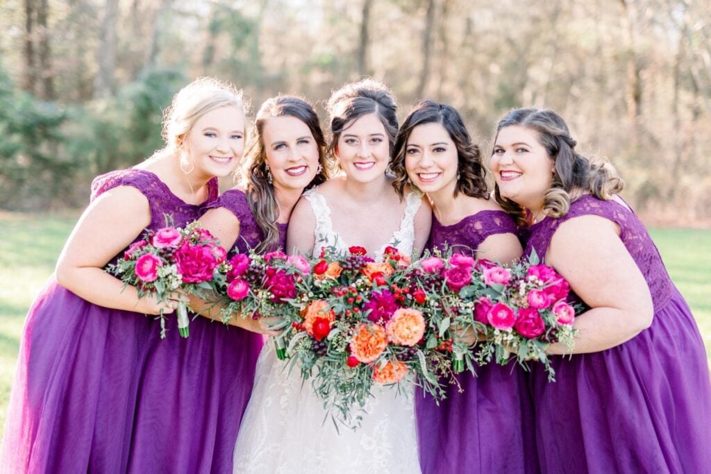 Oasis colored outlet bridesmaid dresses