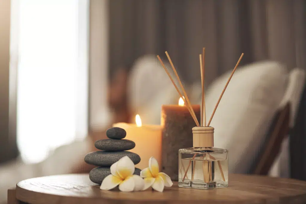 A DIY aromatherapy kit being used after the wedding