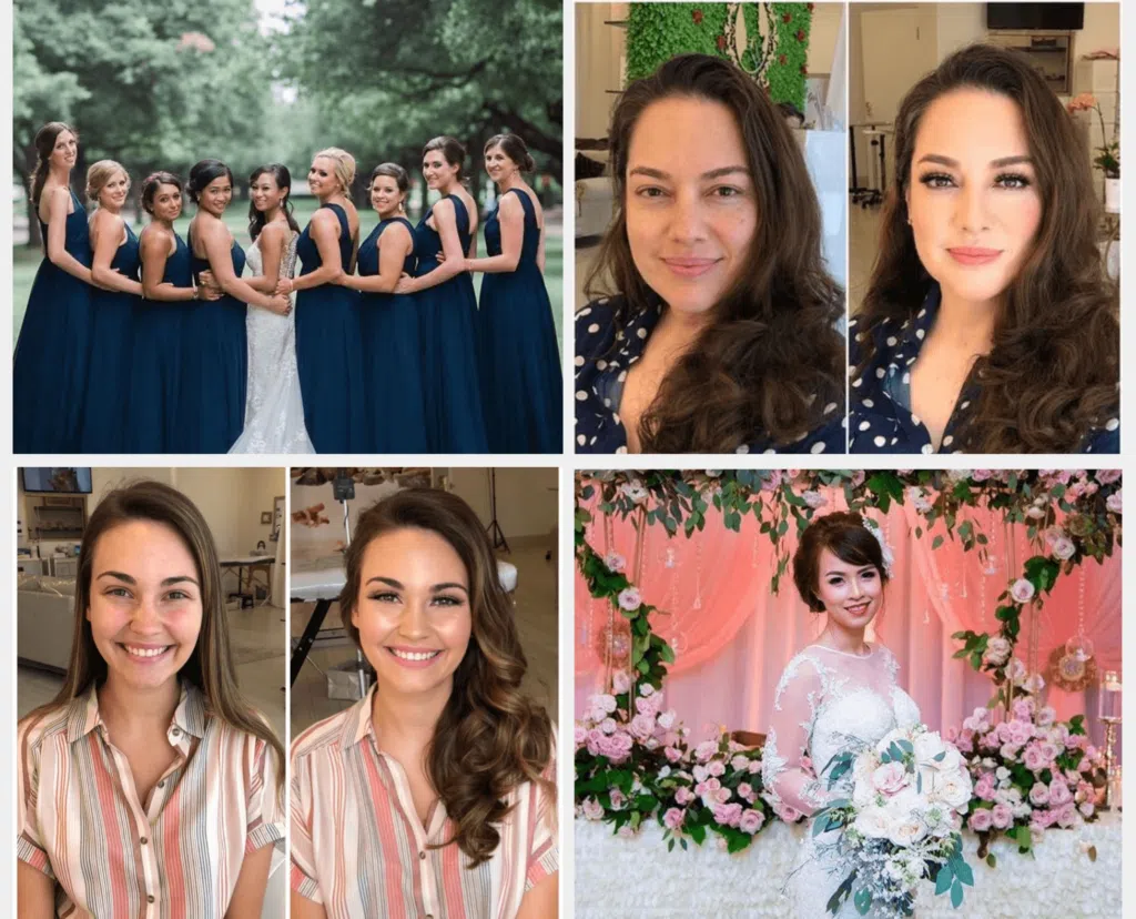 Sample of portfolio photos from B-Lashed beauty