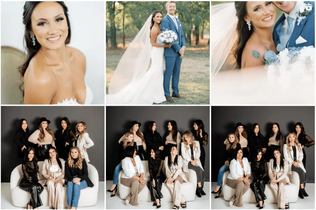Portfolio photo images screenshotted from JM Glamour's Instagram account